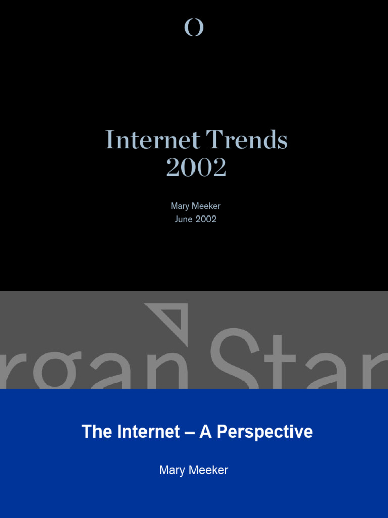 2002 Internet Trends Analysis by Meeker | PDF | Equity (Finance ...