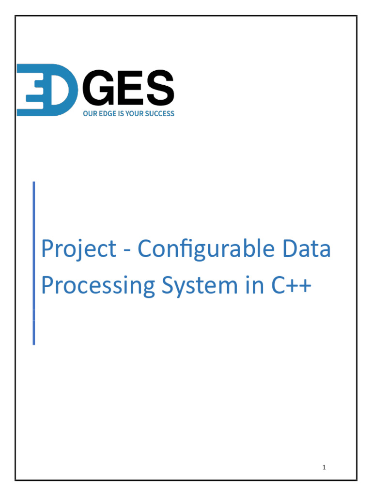 2.configurable Data Processing System in C++ - Project | PDF | C++ ...