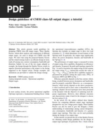 Design Guidelines of CMOS Class-AB Output Stages - A Tutorial - Aloisi08