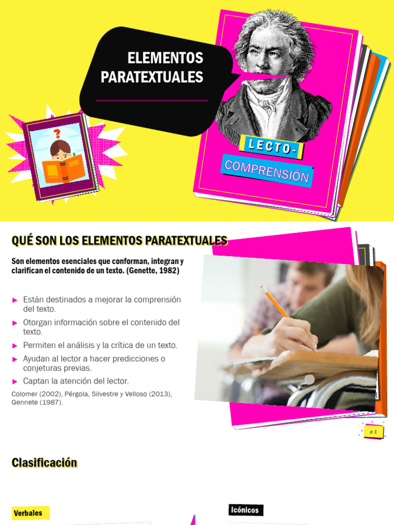 Elementos Paratextuales en la Lectura | PDF