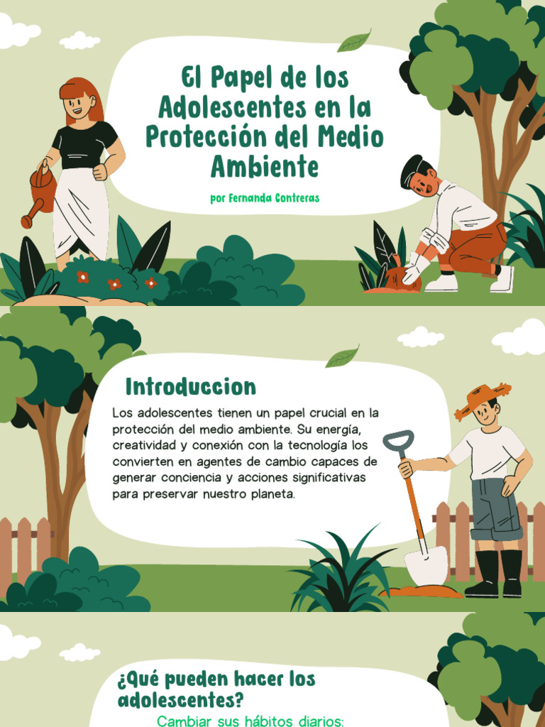 El Papel de Los Adolescentes en La Protección Del Medio Ambiente | PDF