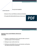 Pollution Abatement Through Taxes and Subsidies