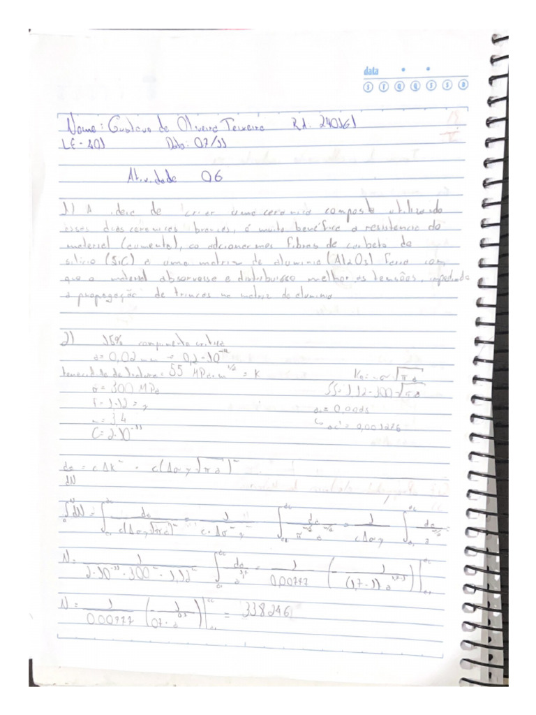 Atividade 06 - LE401 - 08 - 11 - Ra240161 | PDF