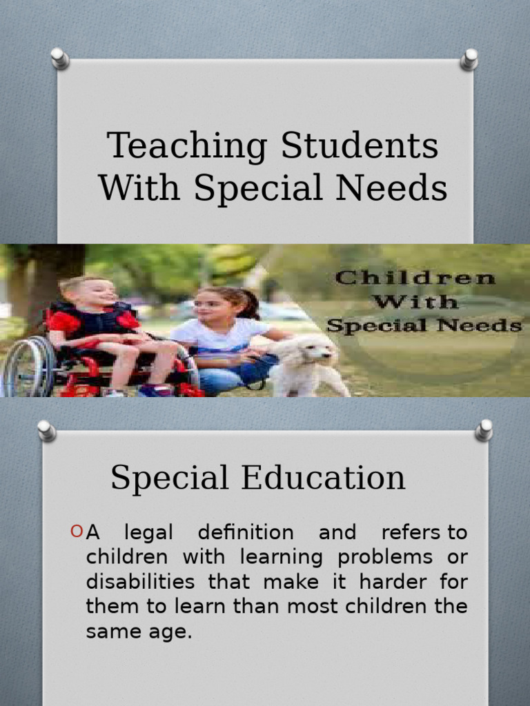 Teaching Students With Special Needs | PDF | Intellectual Disability ...