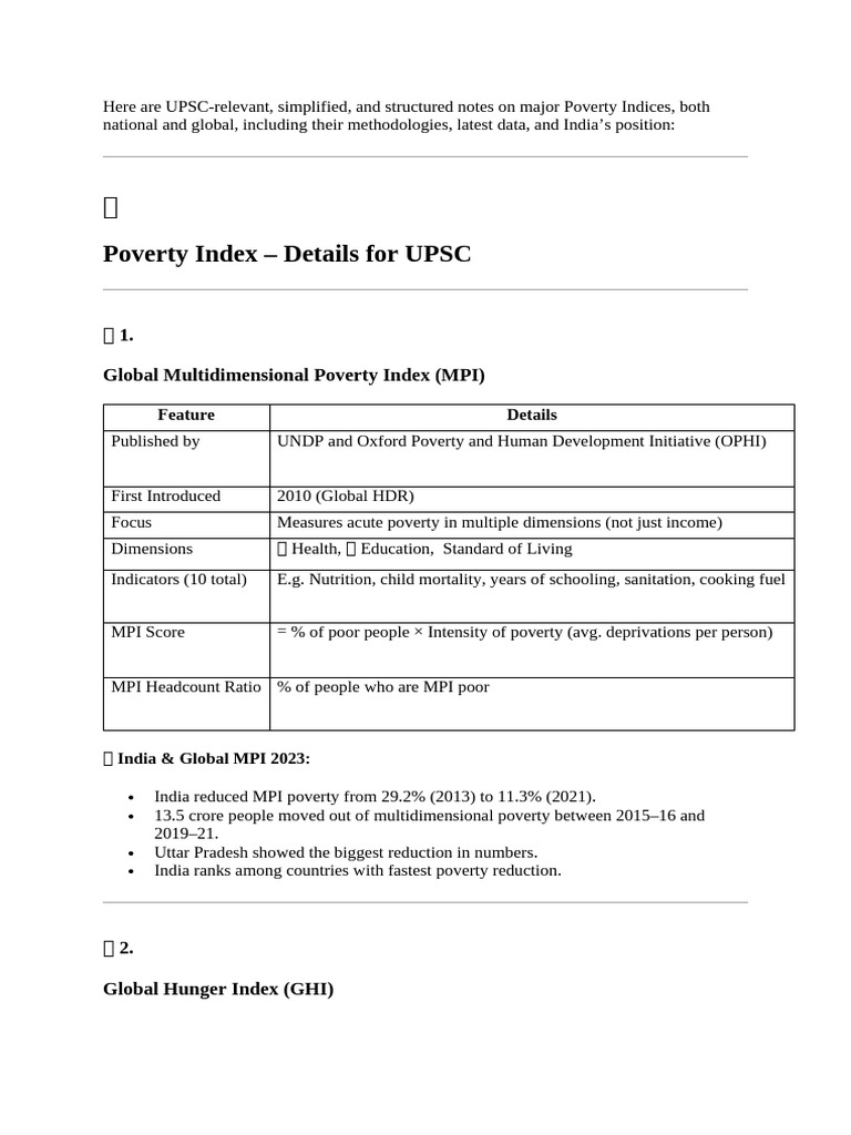 Poverty Alleviation Strategies in India | PDF | Poverty | Poverty ...