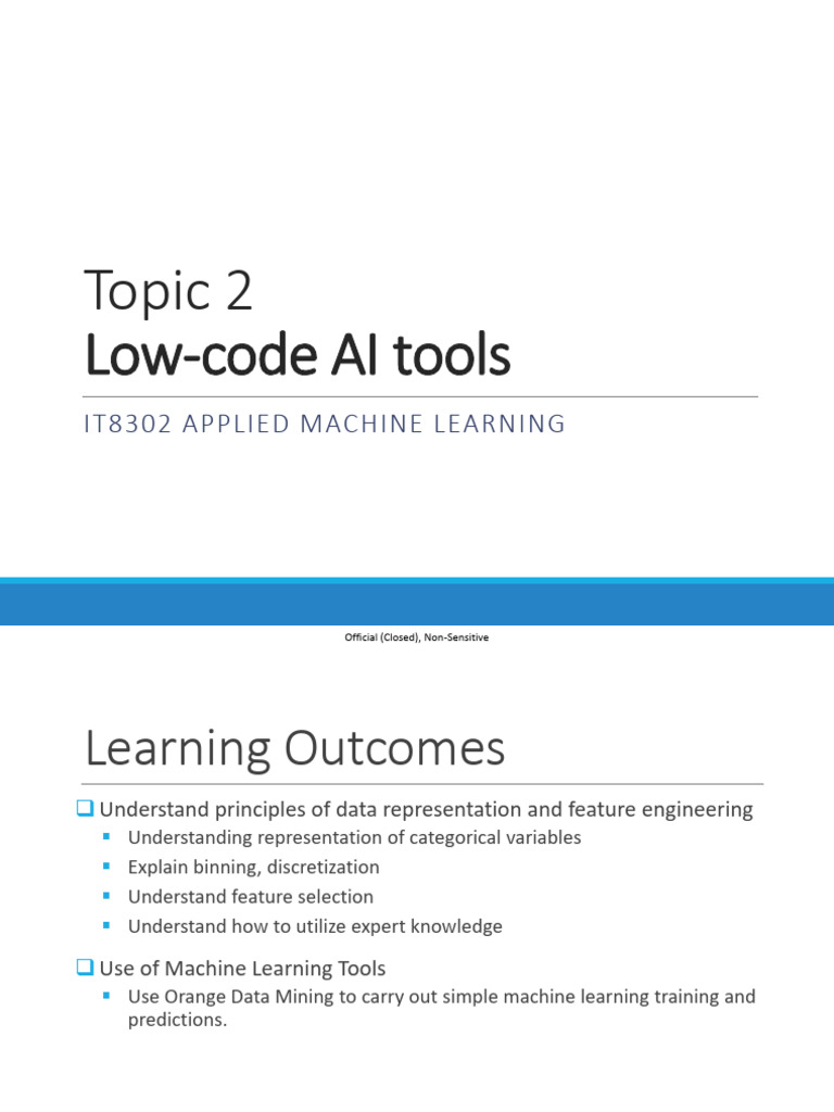 Low-Code AI Tools in Machine Learning | PDF | Machine Learning ...