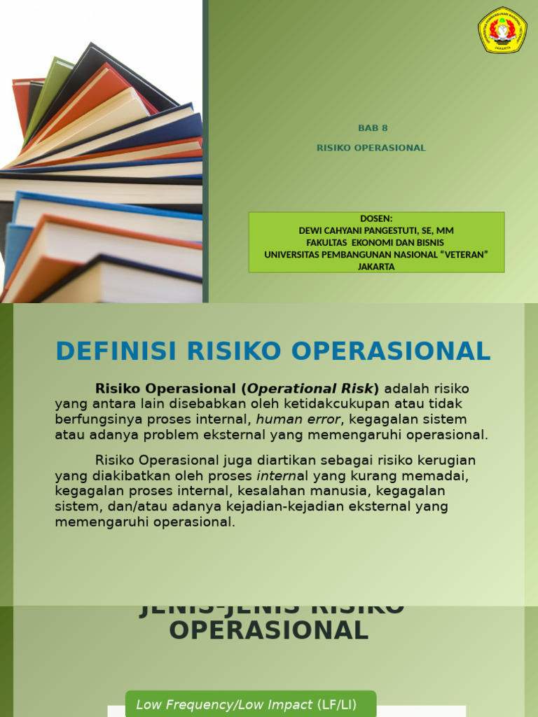 Bab 8 Risiko Operasional (DCP) | PDF