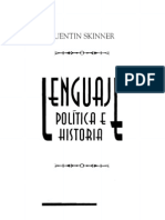 Skinner, Quentin. Lenguaje, Política e Historia Libro Completo