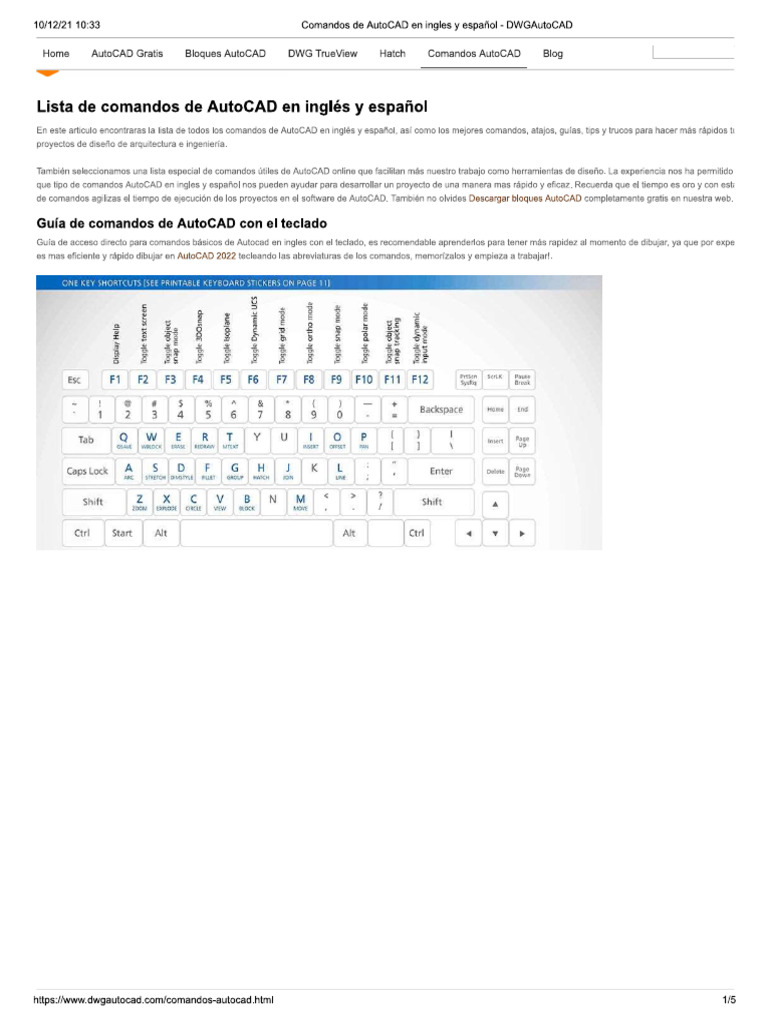 Comandos Autocad | PDF