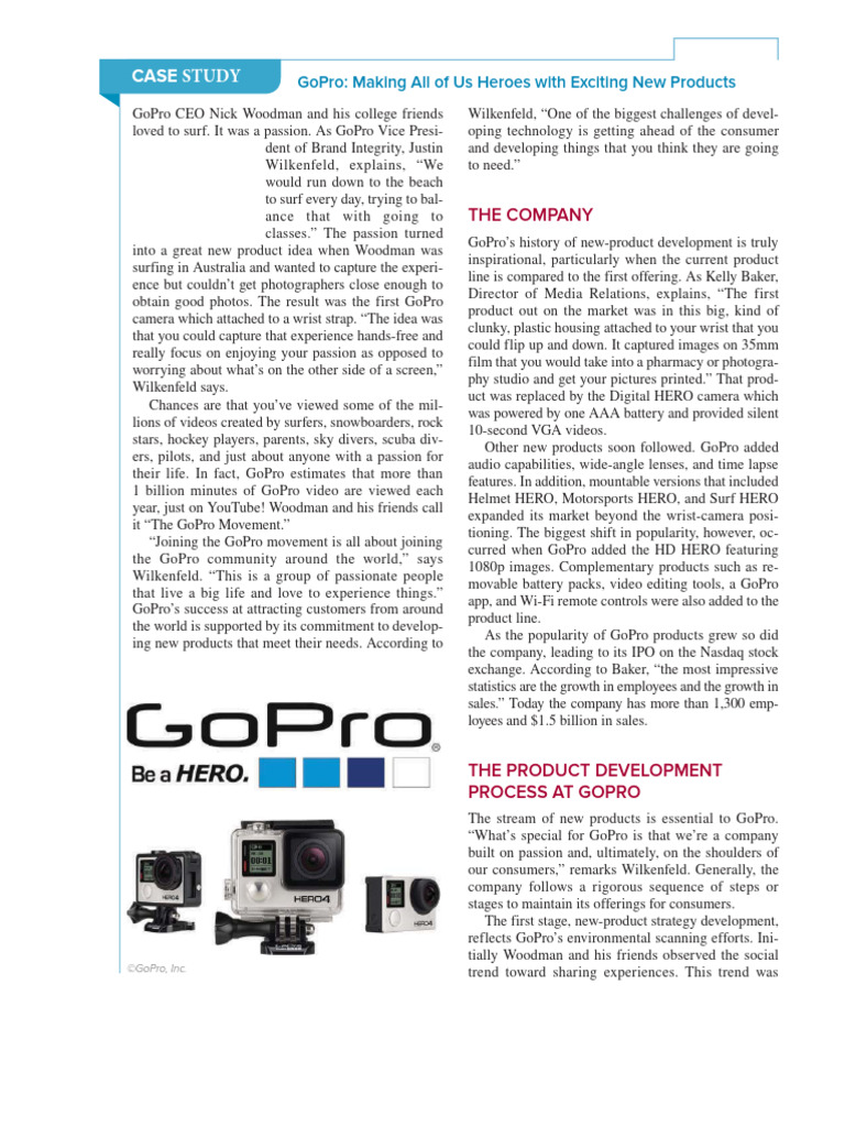 GoPro's Innovative Product Journey | PDF | Marketing
