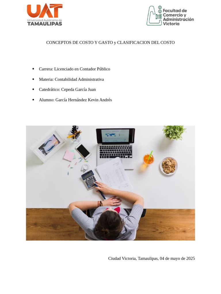 Costos y Gastos en Contabilidad Administrativa | PDF | Costo | Contabilidad