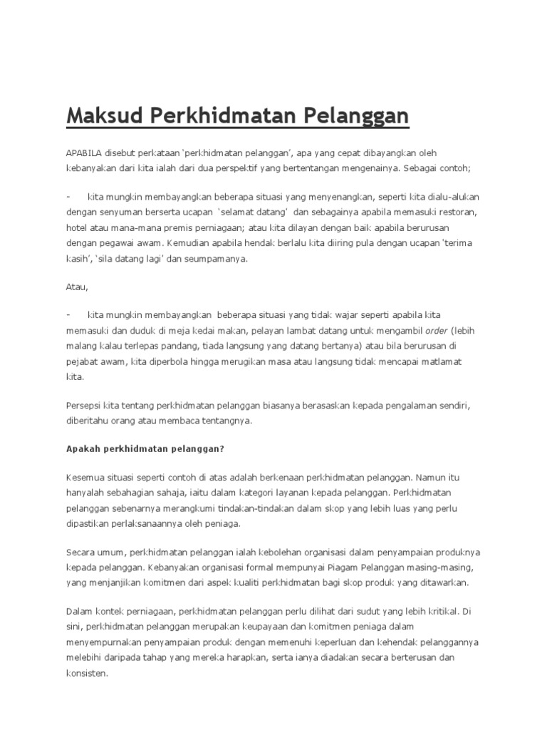 Maksud Perkhidmatan Pdf