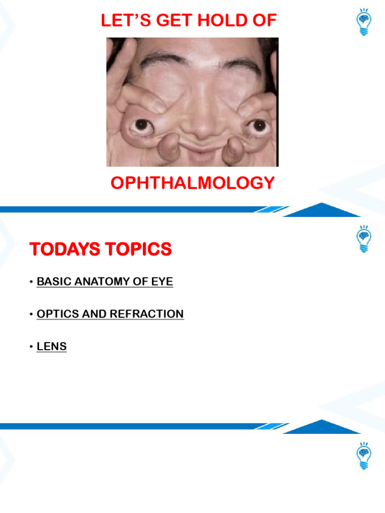 Eye Anatomy and Refraction Basics | PDF | Visual System | Eye