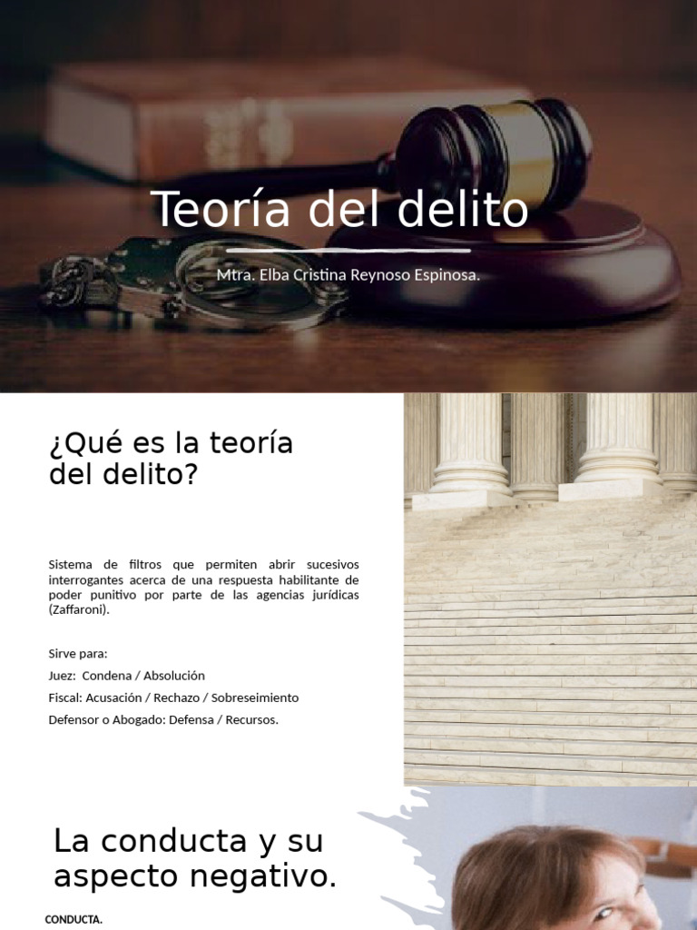 Elementos Clave de la Teoría del Delito | PDF | Intención (Derecho ...