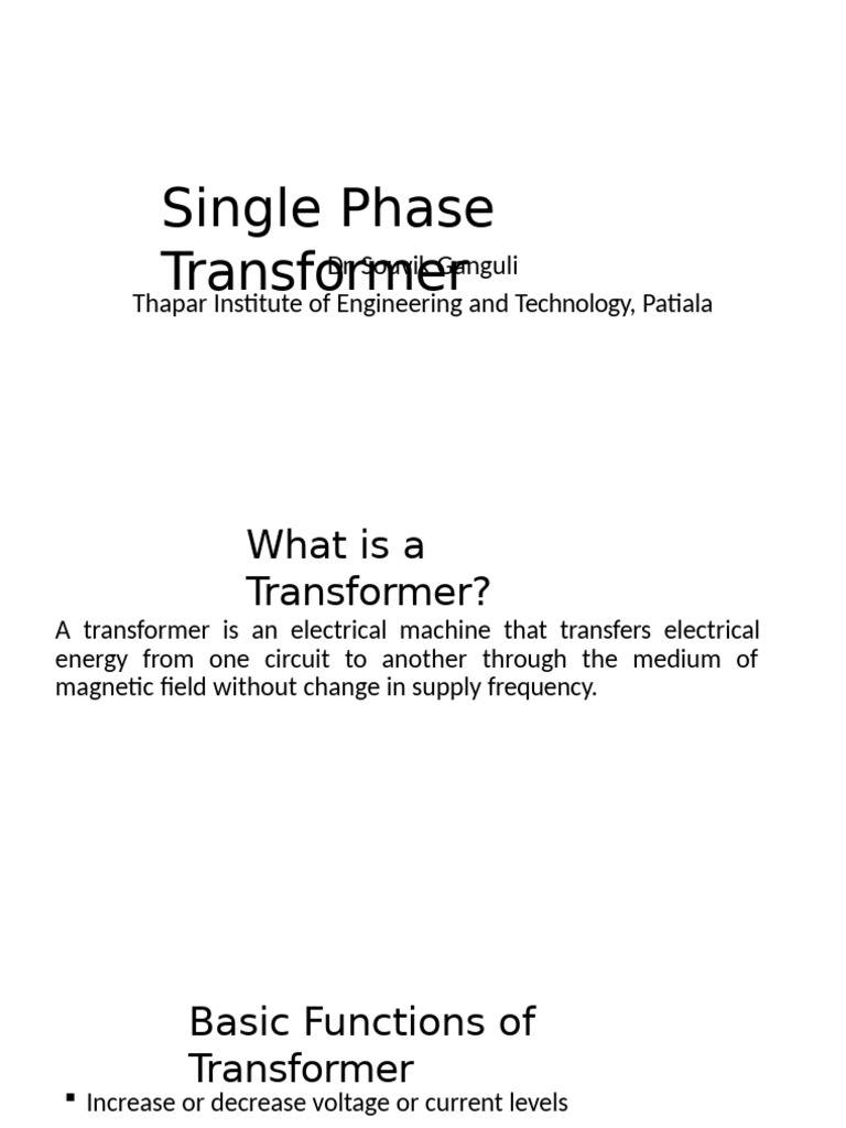 L25 Transfomers | PDF