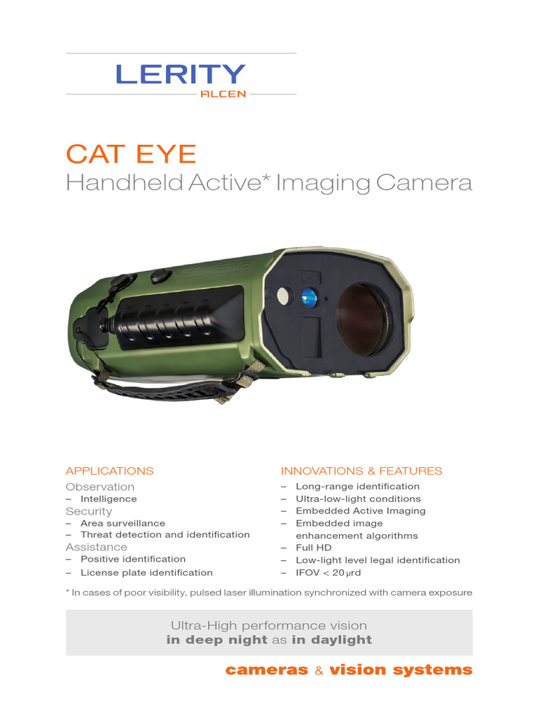 CAT EYE Handheld Active Imaging Camera LERITY 2022 WEB | PDF | Computing