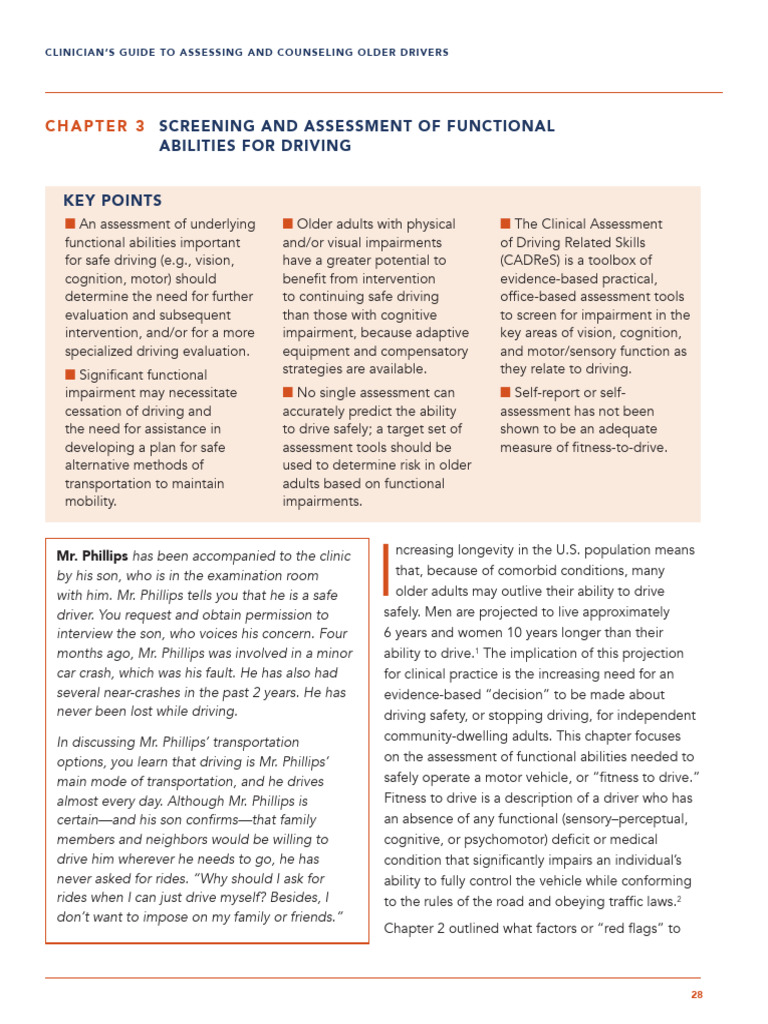 Assessing Older Drivers' Safety | PDF | Driving | Occupational Therapy