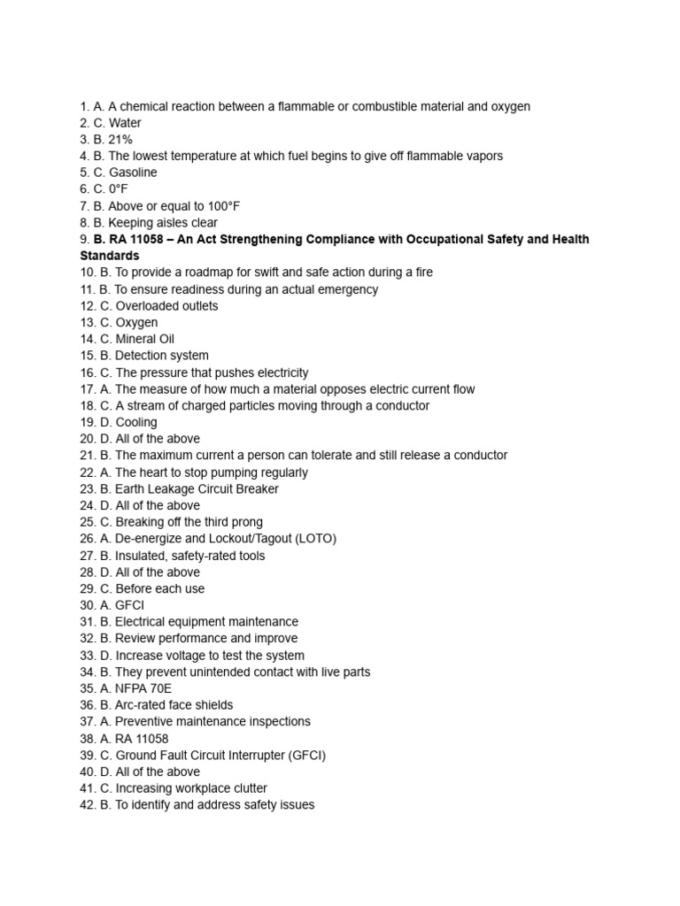 Fire Safety and Electrical Safety Guide | PDF