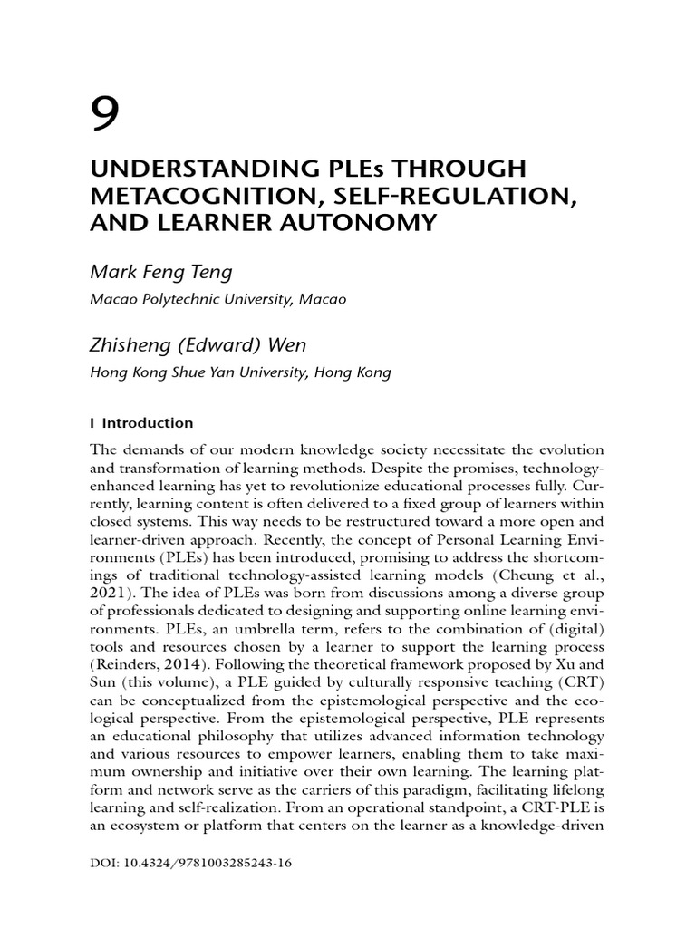 Enhancing Learning with Personal Learning Environments | PDF ...