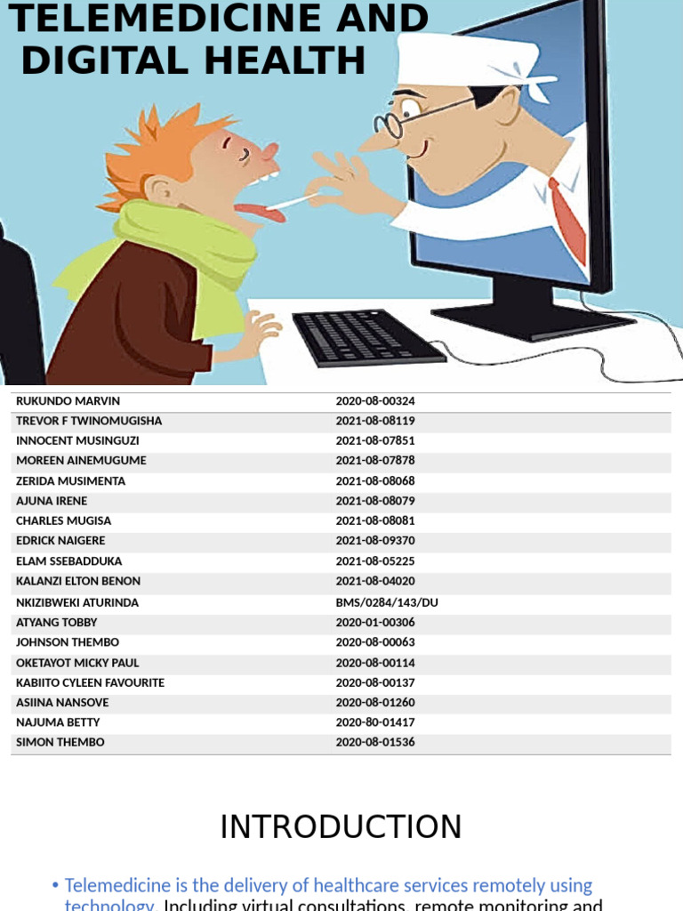Telemedicine and Digital Health Overview | PDF | Health Care | Medicine
