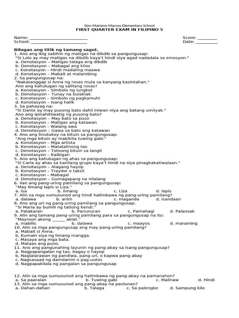G5 Qe 1 Fil | PDF