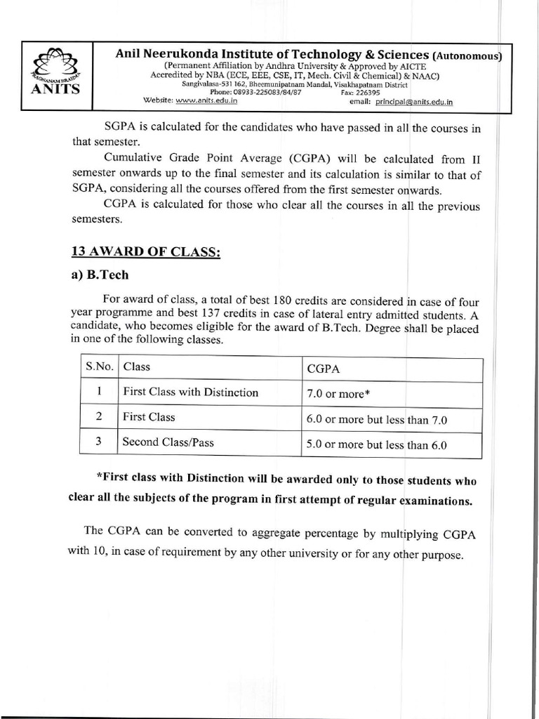 Cgpa To Percentage Certificate | PDF