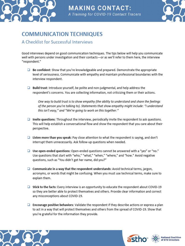 3 1 Communication Techniques | PDF
