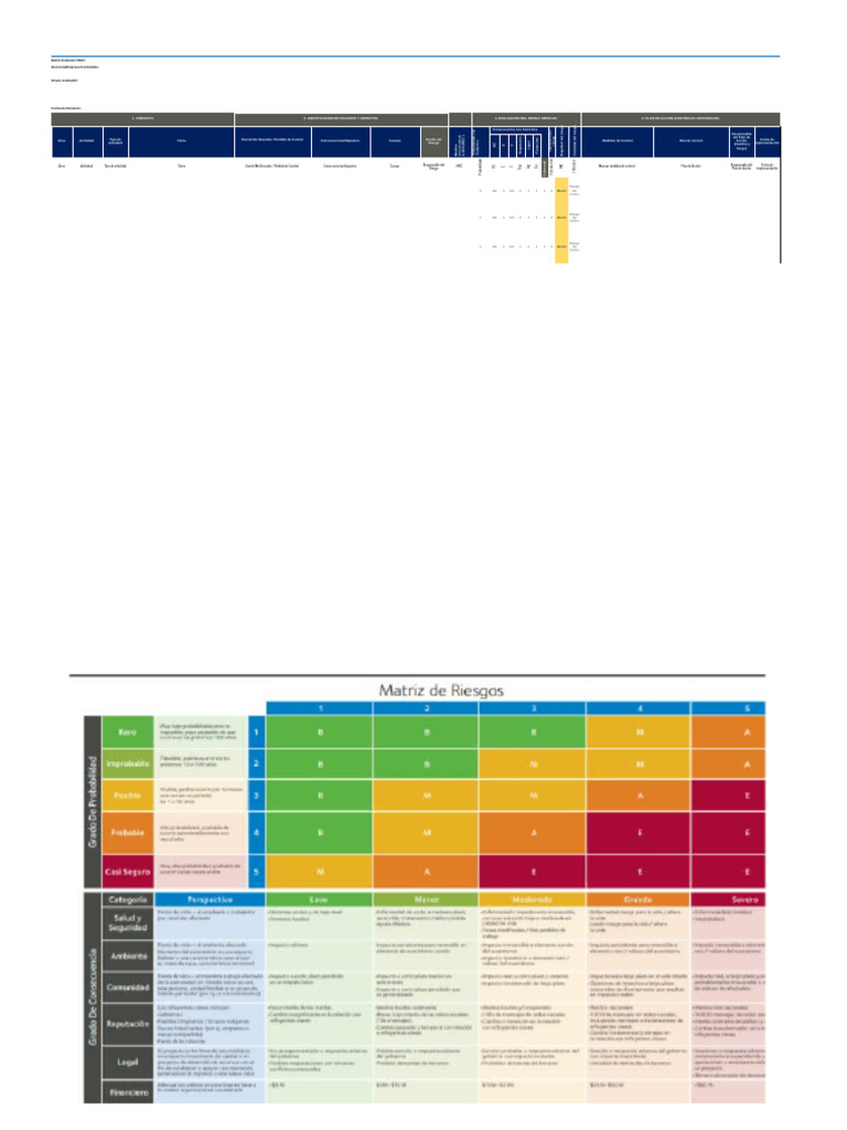 Matriz de Riesgos HSEC y Plan de Acción | PDF | Contaminación | Agua