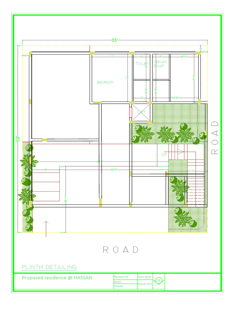 Proposed Residence Plinth Wall Design | PDF