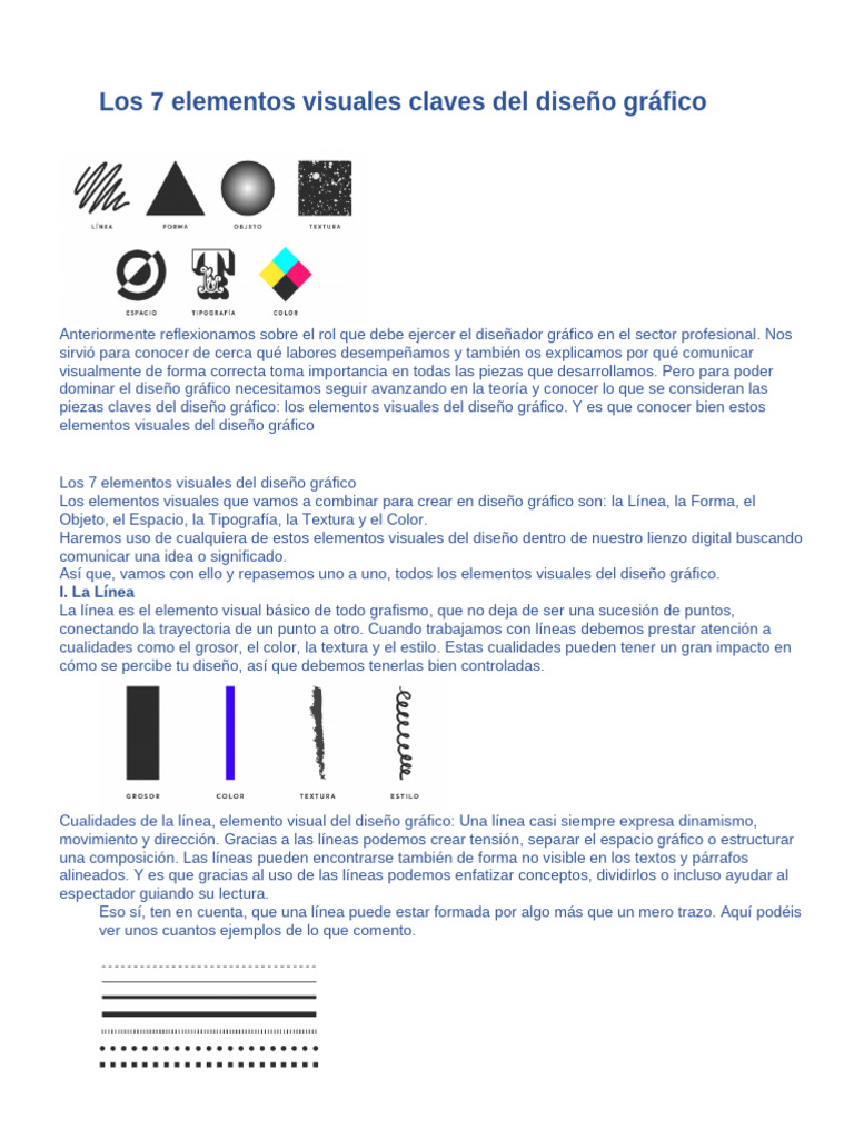 7 Elementos Clave del Diseño Gráfico | PDF | Diseño gráfico | Color
