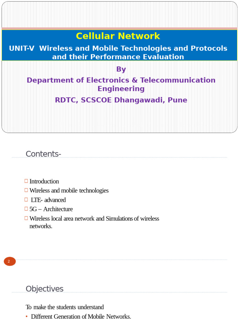 Mobile Network Generations Overview | PDF | High Speed Packet Access | 4 G