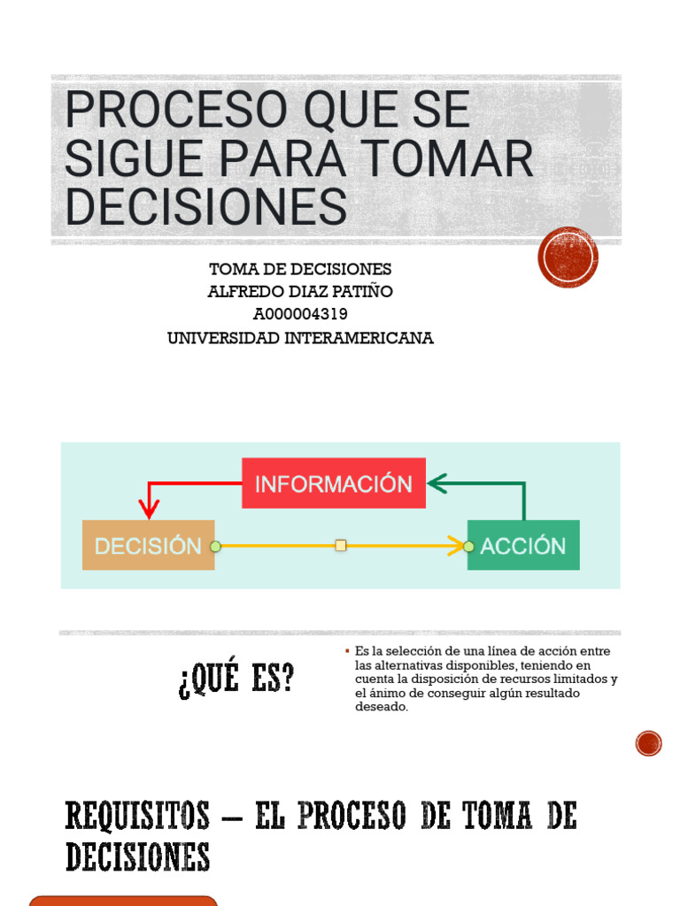 Proceso Efectivo de Toma de Decisiones | PDF