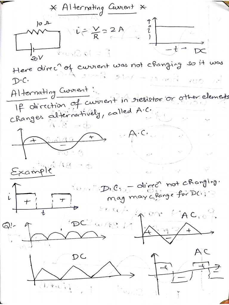 Alternating Current (AC) | PDF