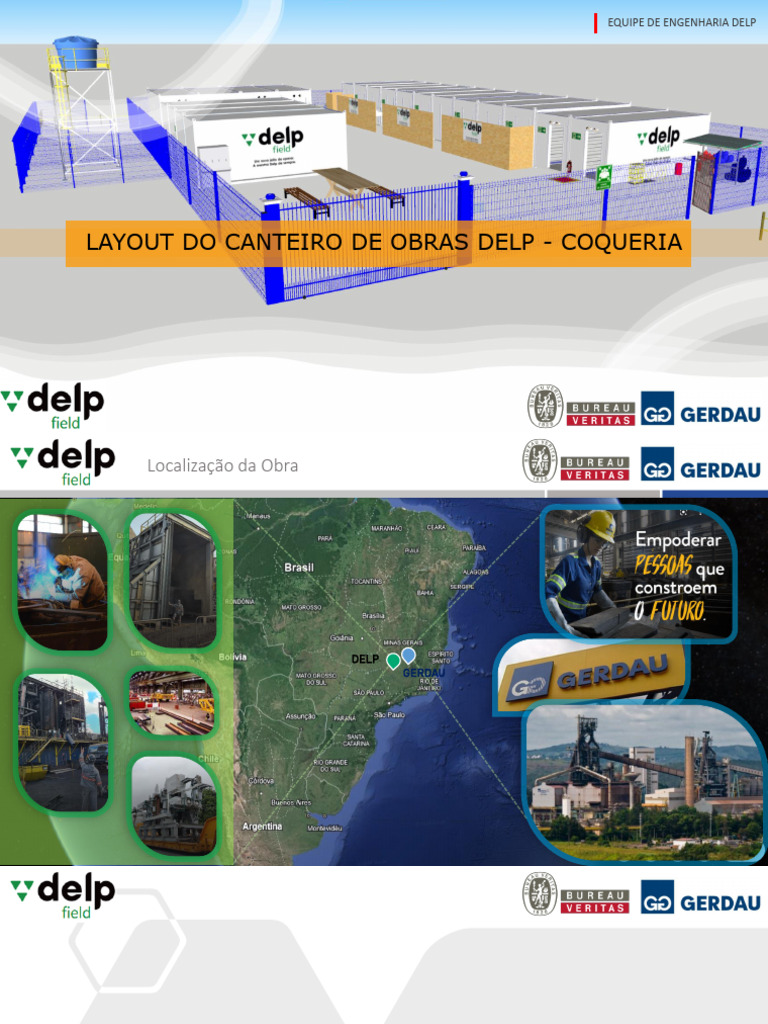 Layout do Canteiro de Obras DELP | PDF