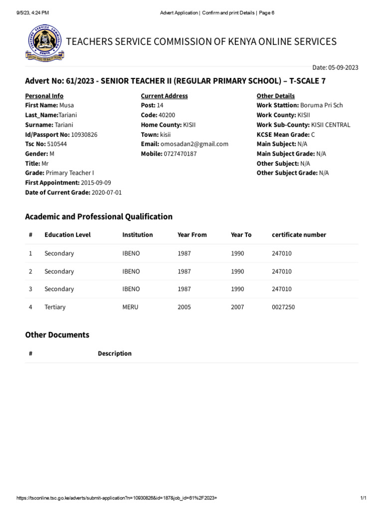 Advert Application - Confirm and Print Details - Page 6 | PDF ...