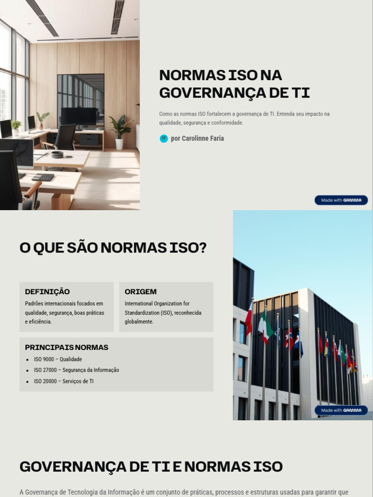 Normas ISO na Governança de TI | PDF | Tecnologia da Informação | Itil
