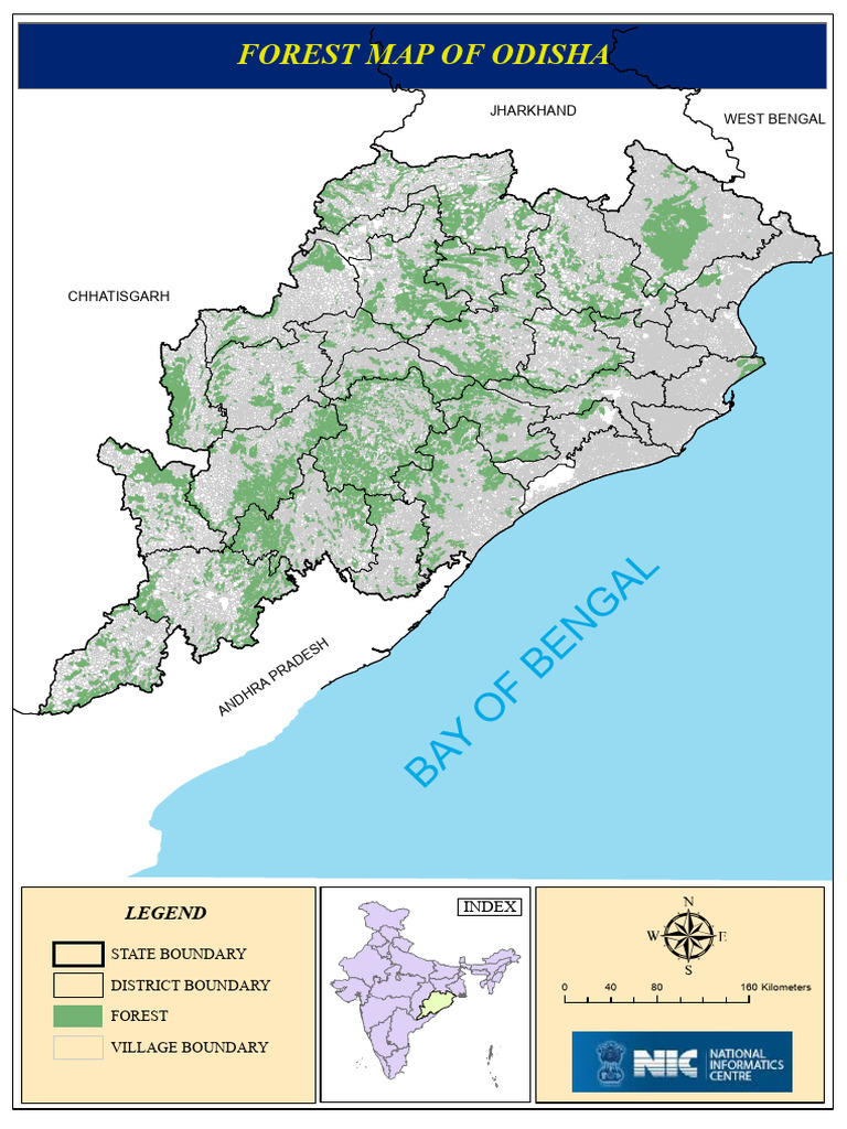 Odisha Forest Map Overview | PDF