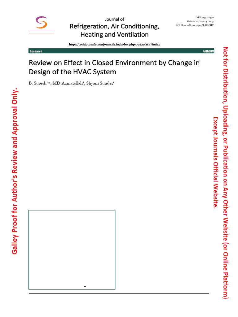 HVAC Design Impact on Indoor Environments | PDF | Air Conditioning ...