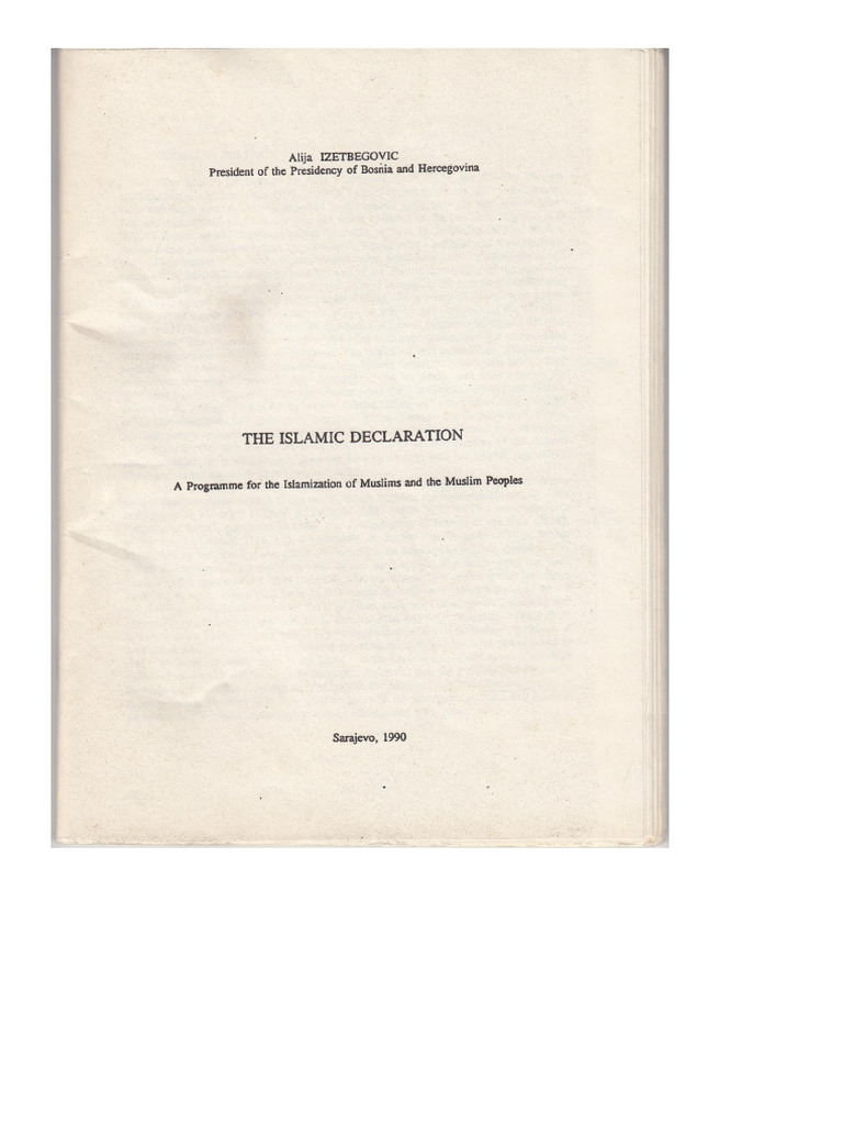 3 Islamic Declaration Eng | PDF