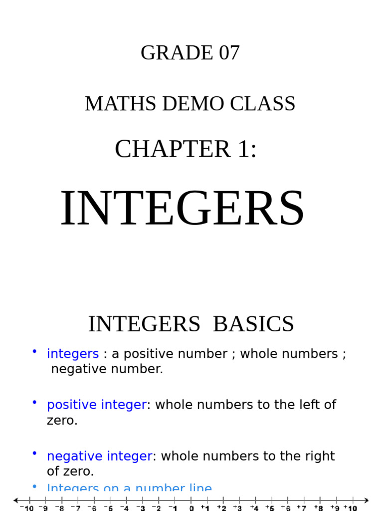 Integers | PDF