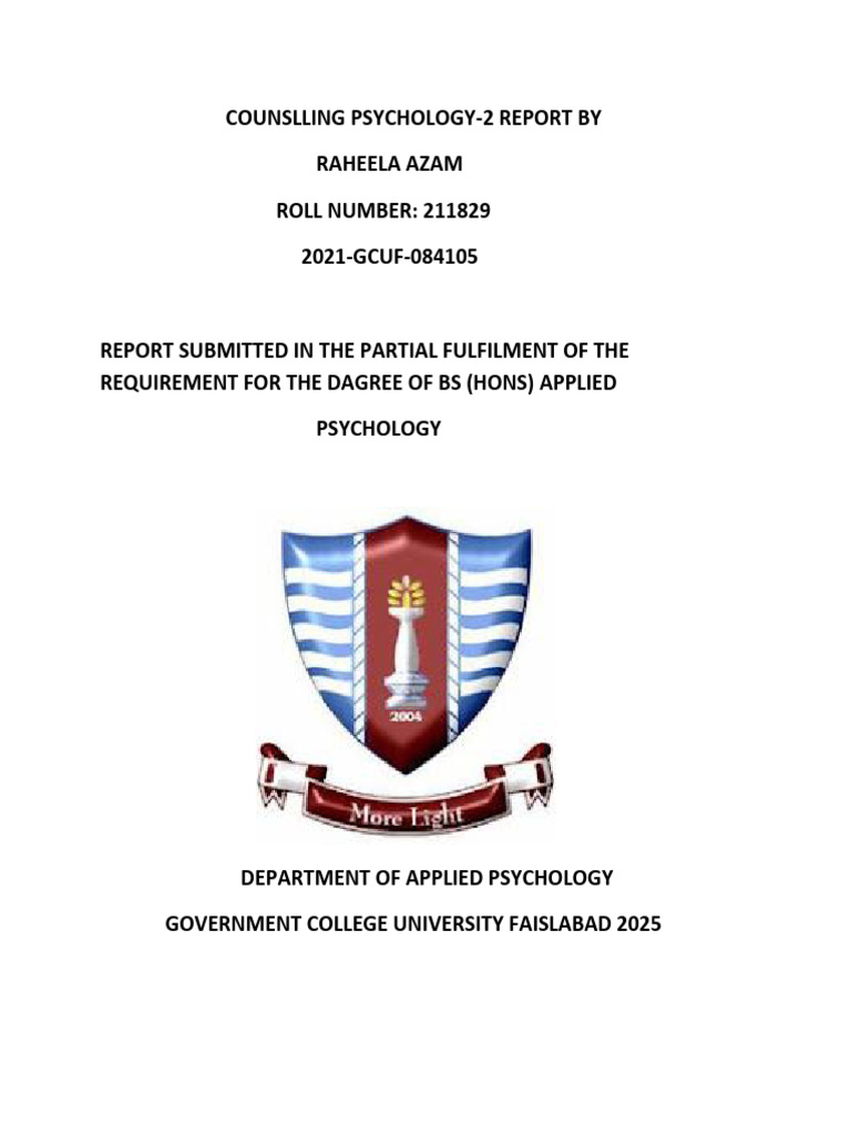 Counseling PSY 2 by Rimsha | PDF | Bipolar Disorder | Mental Disorder