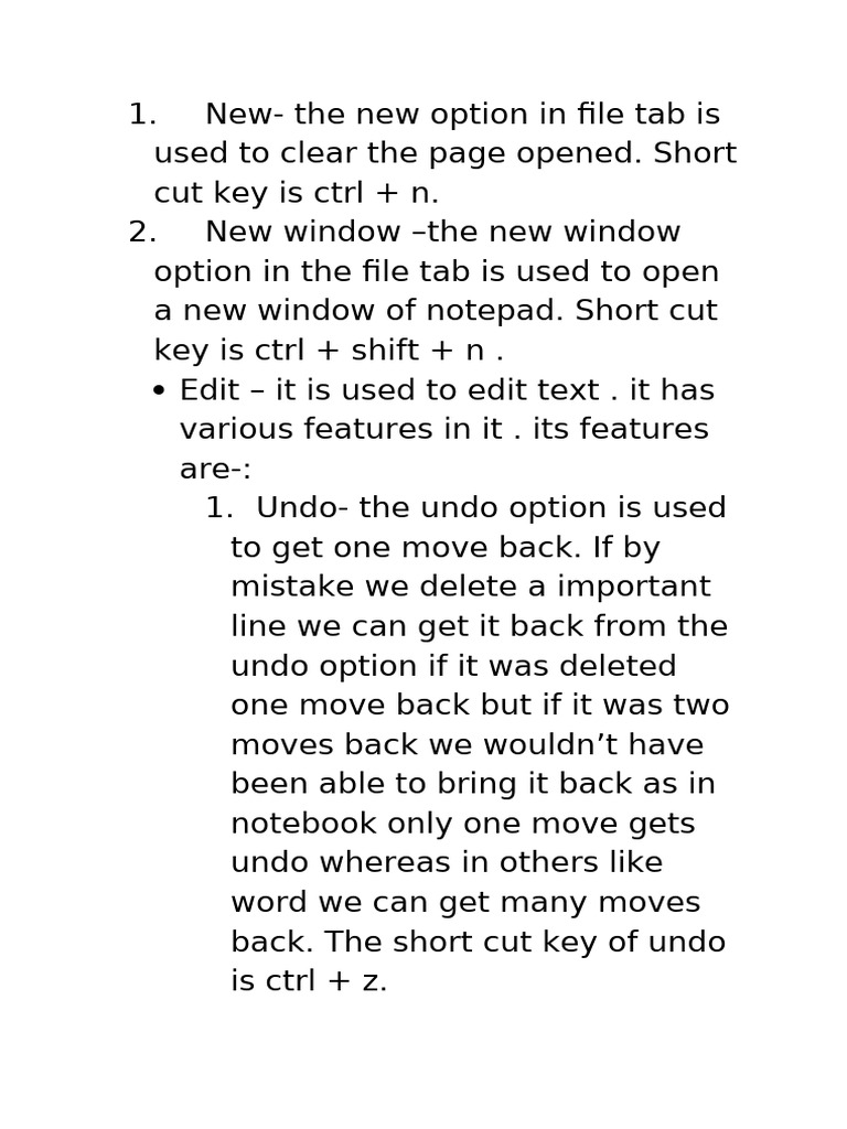Notepad Features and Shortcuts Guide | PDF | Chess Theory | Chess