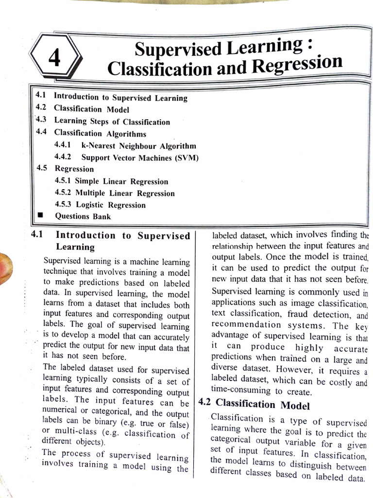 Supervised Learning: Classification Guide | PDF | Support Vector ...
