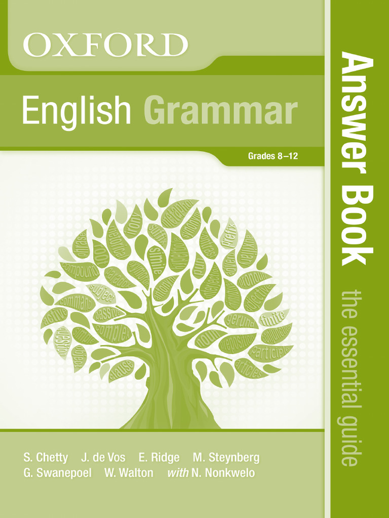 Oxford English Grammar Answer Book | PDF | Linguistics | Grammar