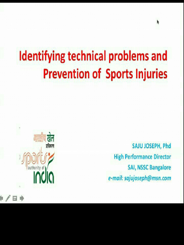 Prevention of Sports Injuries | PDF
