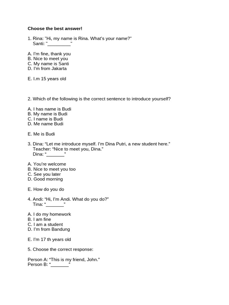 Best Practices for Introducing Yourself | PDF