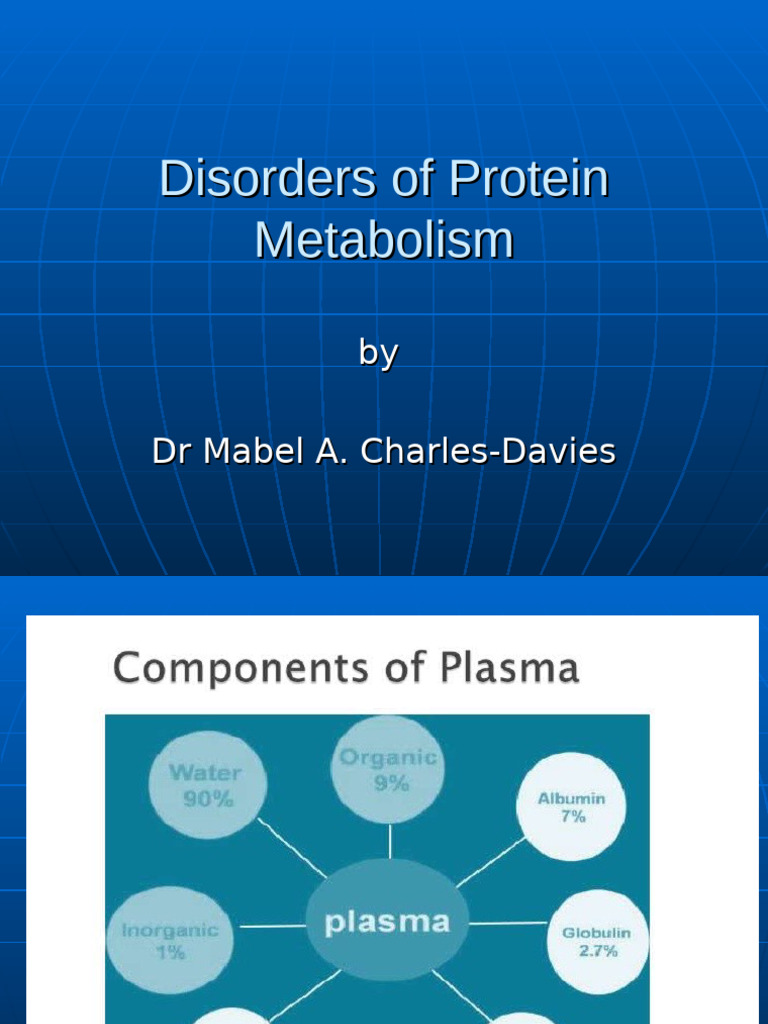 Plasma Protein Metabolism Disorders | PDF | Blood Plasma | Antibody