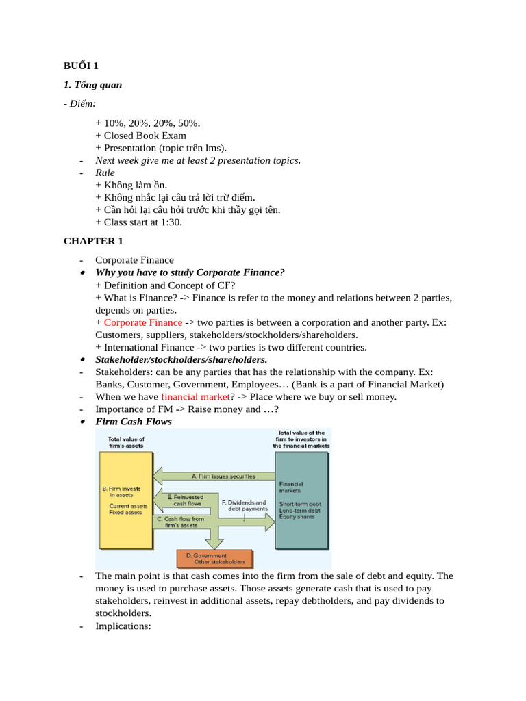 Introduction to Corporate Finance Concepts | PDF | Equity (Finance ...