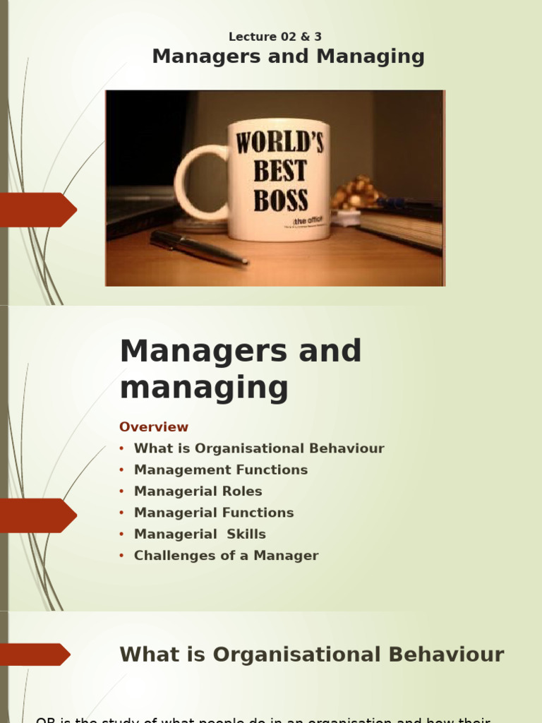 Understanding Management Functions & Roles | PDF | Decision Making ...