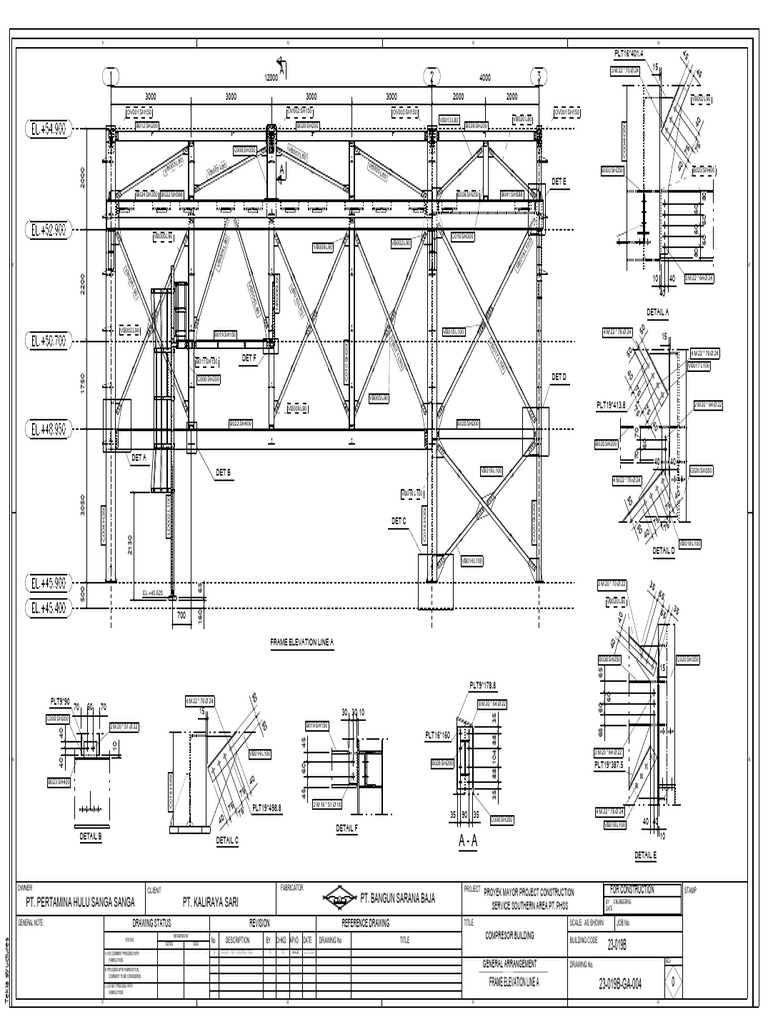 Tekla Structures Fabrication Drawing | PDF